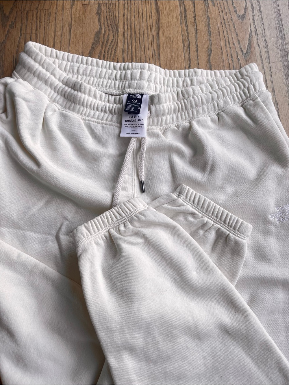 The North Face Cream Kids Sweat Joggers with Elastic Waist